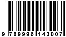 Código de Barras de '.9789996143007.'