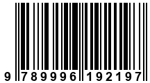 Código de Barras de '.9789996192197.'