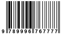 Código de Barras de '.9789996767777.'