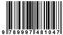 Código de Barras de '.9789997481047.'