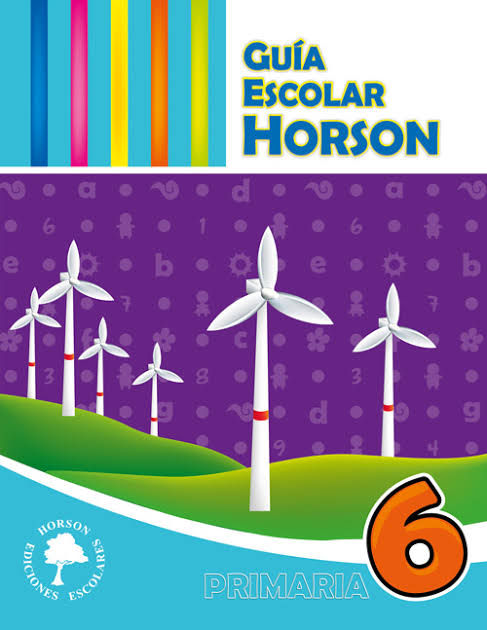 Carátula de Guía Escolar Horson Primaria 6