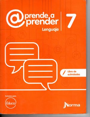 Carátula de Aprende a aprender Lenguaje 7. Libro de actividades