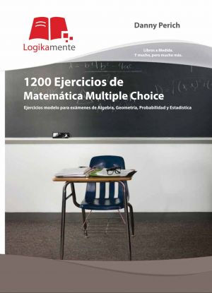 Carátula de 1200 ejercicios de matemática múltiple choice