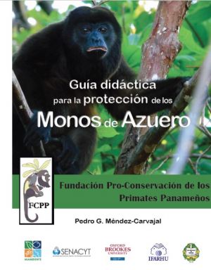 Carátula de Guía didáctica por la protección de los monos de Azuero