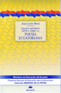 Carátula de Ojeada histórico-crítica sobre la poesía Ecuatoriana
