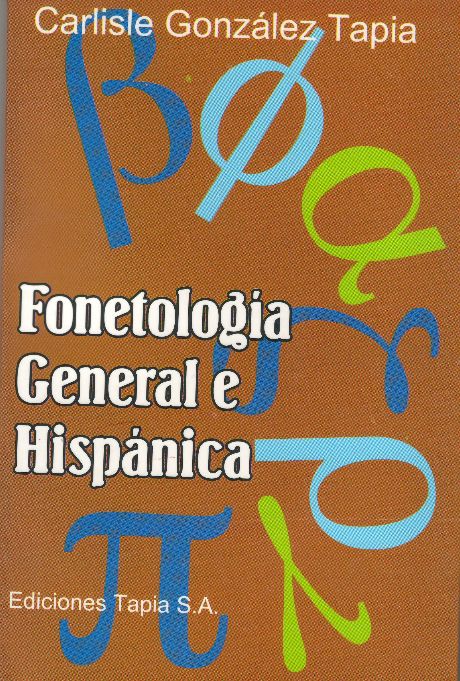 Carátula de Fonetología General e Hispánica