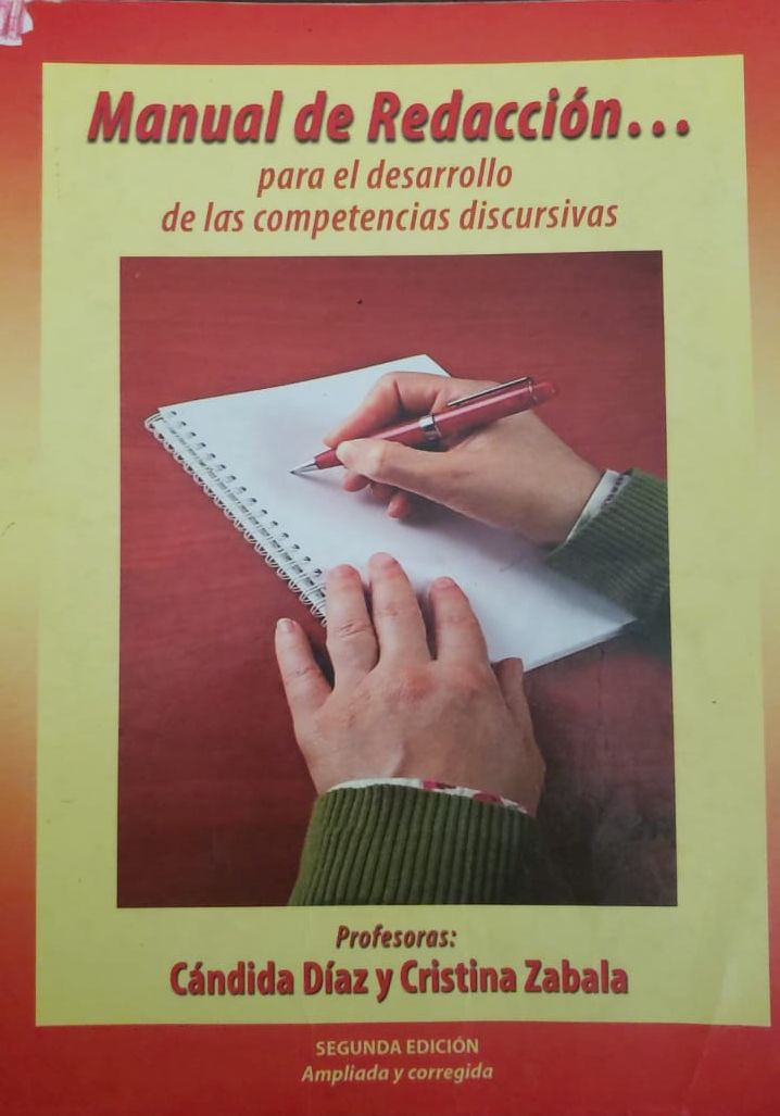 Carátula de Manual de redacción para el desarrollo de las competencias discursivas
